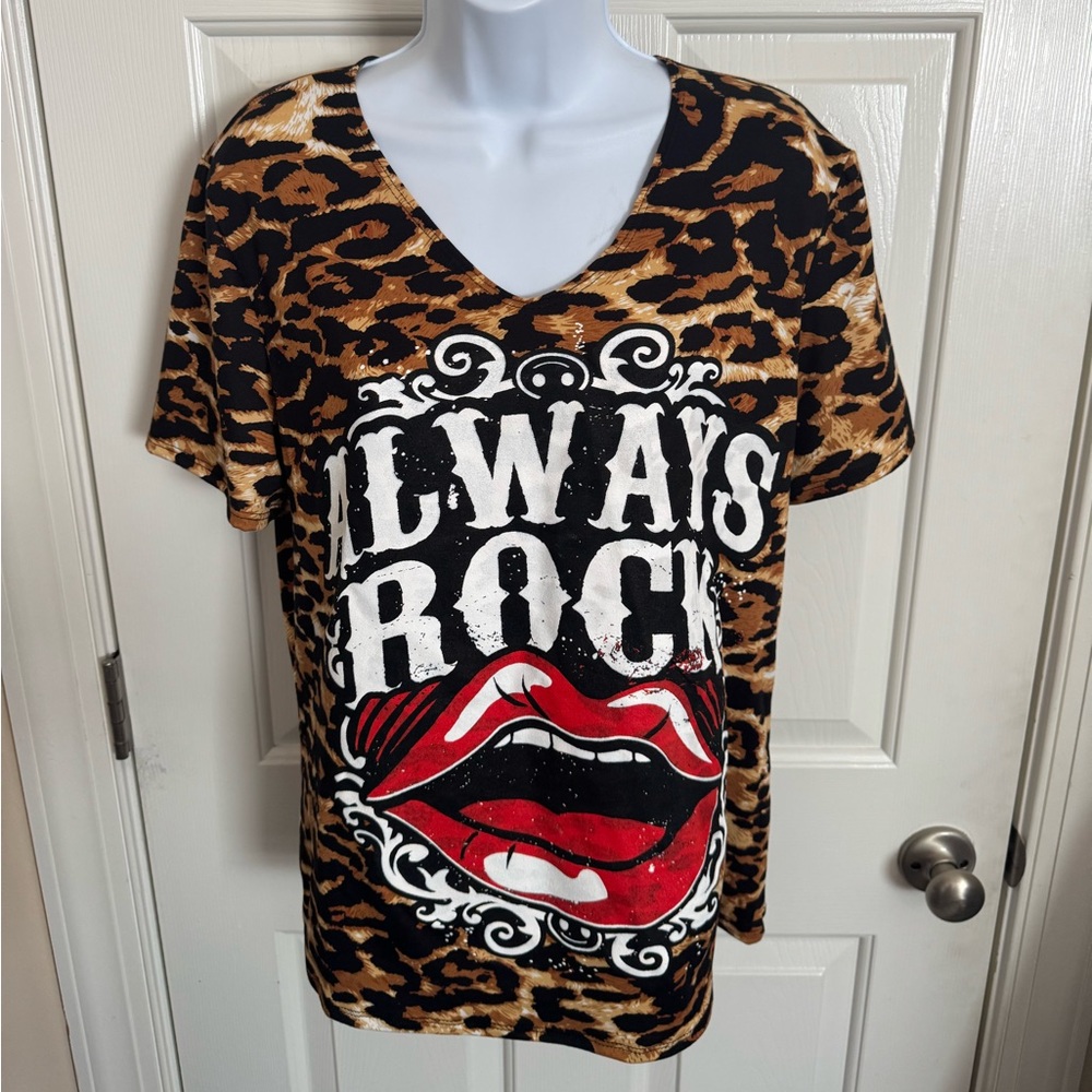 Leopard Print Always Rock Women's Top